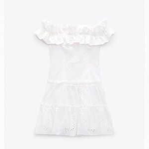 NWT Zara strapless off shoulder mini dress